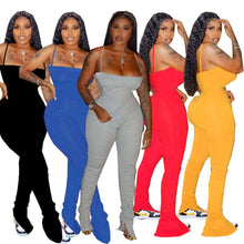 Load image into Gallery viewer, Bodycon Ruched Pleated Jumpsuit
