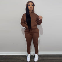 Load image into Gallery viewer, Thick Fleece Sweatsuit Jogger set
