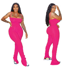 Load image into Gallery viewer, Bodycon Ruched Pleated Jumpsuit
