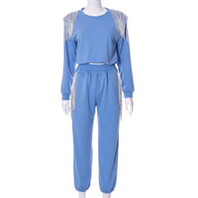 Load image into Gallery viewer, Tassel Fringe Two Piece Set Sweatsuit
