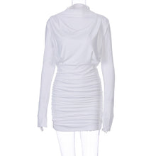 Load image into Gallery viewer, Long Sleeve Pleated Stacked Elegant Dress
