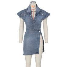 Load image into Gallery viewer, Collar Denim Dress
