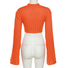 Load image into Gallery viewer, Long Sleeve Turtleneck Crop sweater
