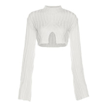 Load image into Gallery viewer, Long Sleeve Turtleneck Crop sweater
