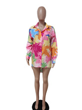 Load image into Gallery viewer, Colorful Print Shirt Casual
