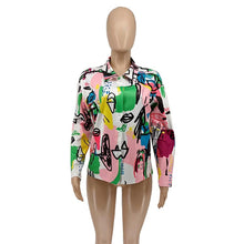 Load image into Gallery viewer, Colorful Art Graffiti Print Long Sleeve Shirt
